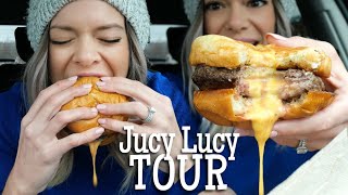 Jucy Lucy MUKBANG | Cheese-Stuffed Burger Tour w/ My New Camera!