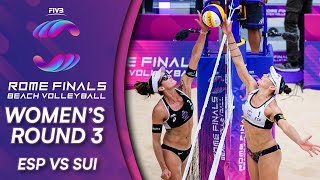 ESP vs. SUI | Women's Round 3 | Beach Volleyball World Tour Finals Rome 2019