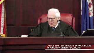 Judge Stein Denies Injunction Against AH School Board (4_23_25)