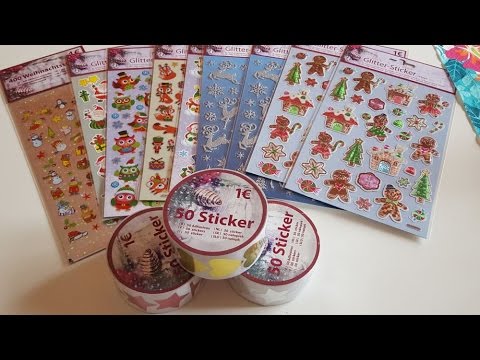 Tedi Weihnachtssticker Haul !