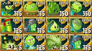 All GREEN Premium Plants Power-Up Attack PvZ 2 Final Bosses in Plants vs Zombies 2 Final Bosses