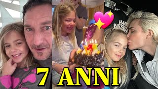 Francesco Totti e Ilary Blasi fanno una dedica alla figlia Isabel che compie 7 anni Information