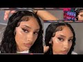 SYNTHETIC LACE FRONT WIG INSTALL BEGINNER FRIENDLY||JAZZY WAZZY