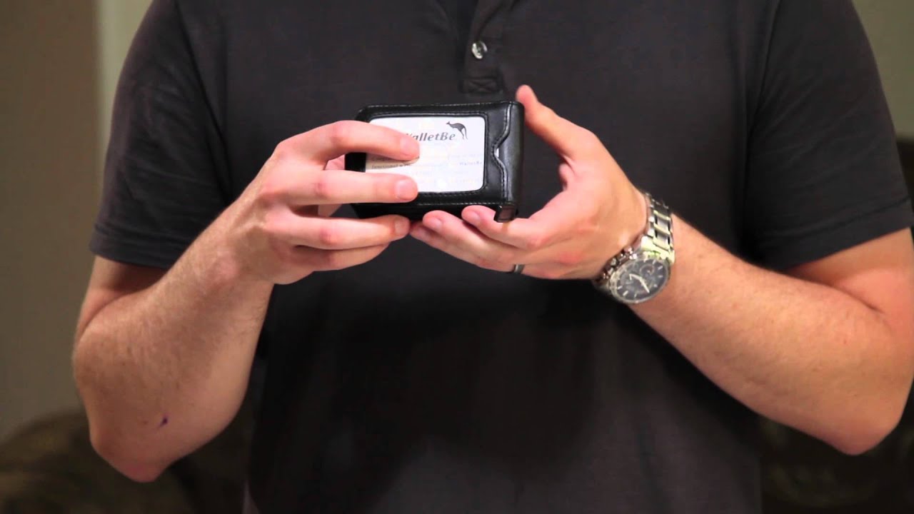 WalletBe Men's Leather Zipper Front Pocket Wallet YouTube