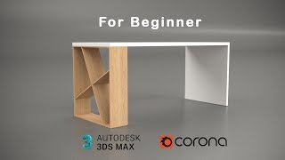 How To Make Office Desk in 3Ds Max (Corona Render) For Beginner