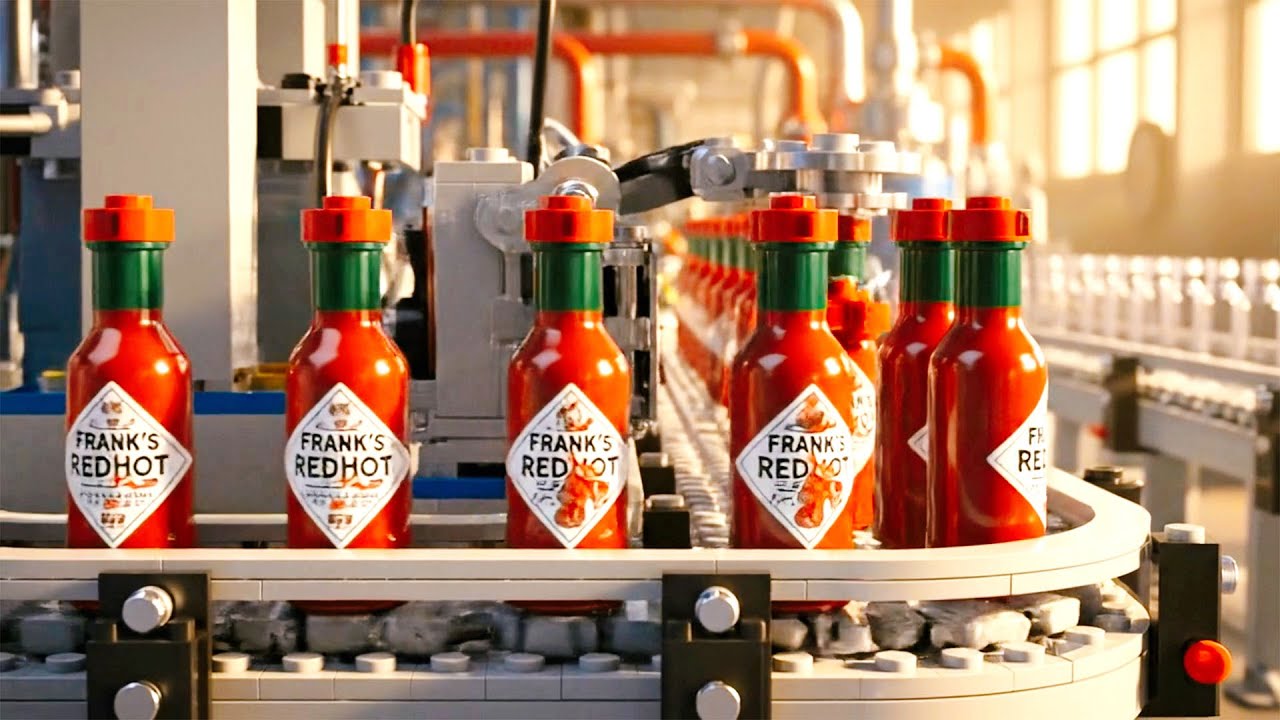Inside the GIANT LEGO Frank's RedHot Factory! 🌶️🏭