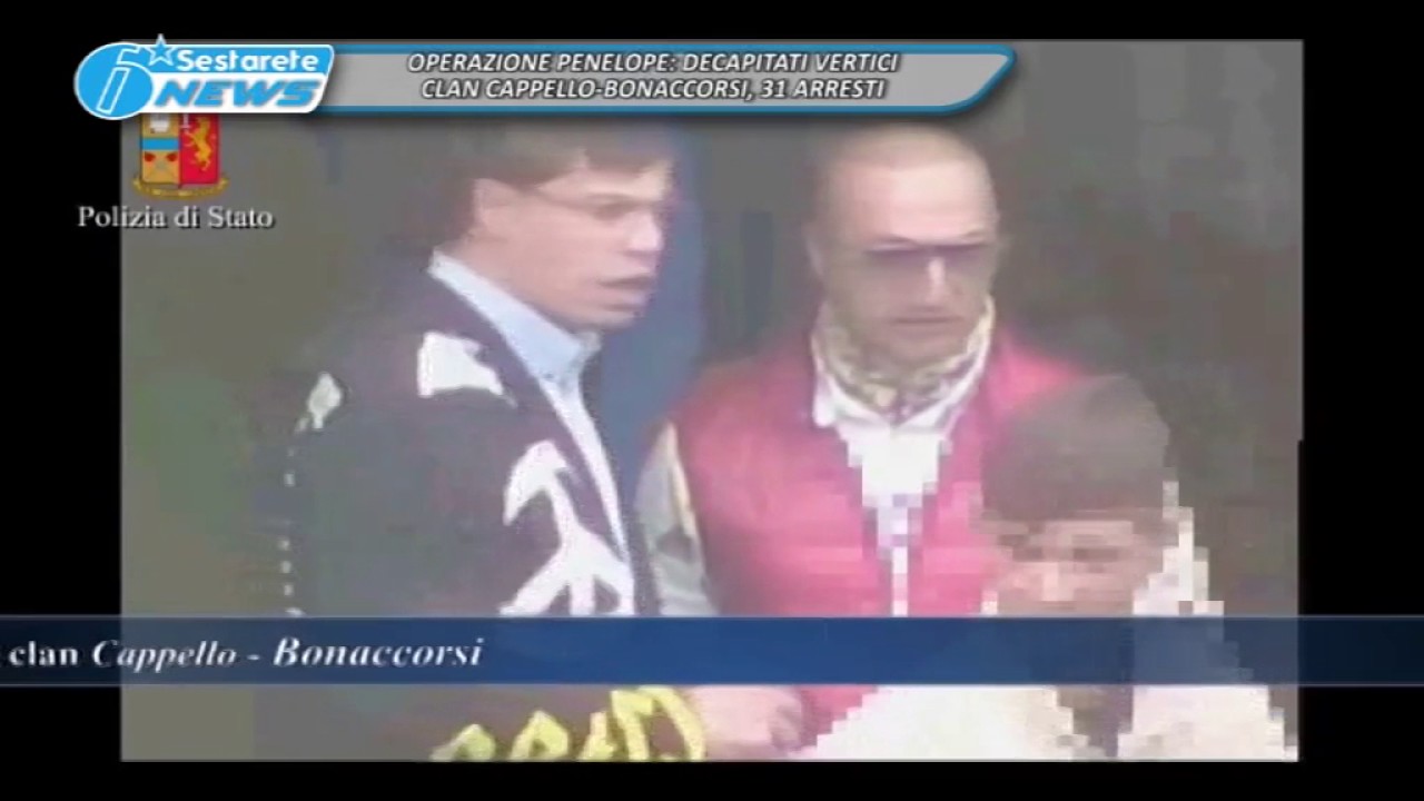 TG LA SESTA OPERAZIONE PENELOPE DECAPITATI VERTICI CLAN CAPPELLO BONACCORSI 13 01 2017