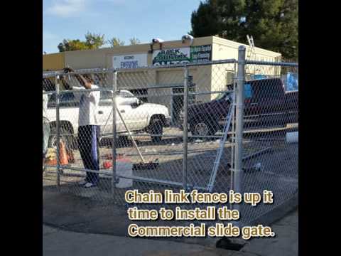 Chain Link Fence Sliding Gate Chain Link Fence Sliding Gate