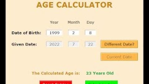 Video - 20 -- Program to calculate age  in Python | Python Programming
