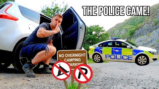 NEARLY CAUGHT Illegal Car Camping In Wales! DON'T STEALTH CAMP HERE!