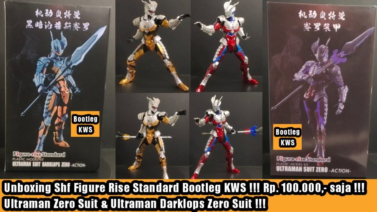 Shf Figure Rise Standard Ultraman Zero & Ultraman Darklops Zero Suit ...