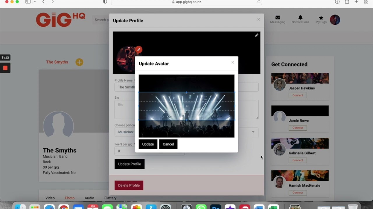 Gig HQ - Artist Account & Profile Setup