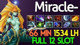 Miracle- Dota 2 : Naga Siren - [Carry] 66min - 1534 LH - Full 12 Slot