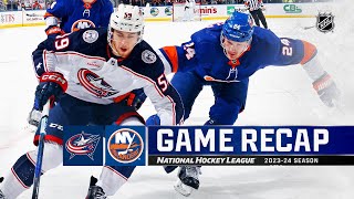 Blue Jackets @ Islanders 12/7 | NHL Highlights 2023