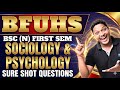 BFUHS B.Sc Nursing 1st Sem: Sociology & Psychology Sure Shot Questions