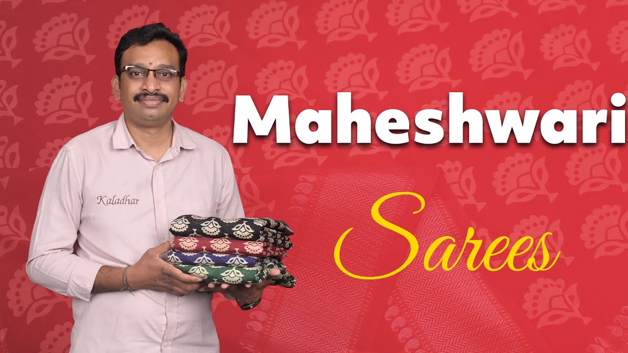 Maheshwari Sarees Collections Kaladhar Fabrics & Sarees YouTube