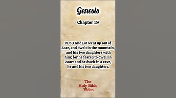 The Holy Bible Genesis 19:30 Chapter 19 Verse 30 #bibleverse #bible #biblestudy