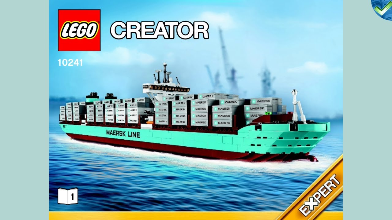 Faial venlige Universitet 10241 Maersk Line Triple-E LEGO® Creator Expert Manual at the Brickmanuals  Instruction Archive - YouTube