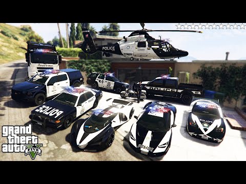 GTA 5 - Stealing RARE POLICE CARS With Franklin | (Real Life Cars #111)