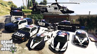 GTA 5 - Stealing RARE POLICE CARS With Franklin | (Real Life Cars #111)