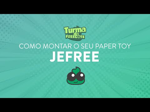 FreeCô | Turma do Freecote: Como montar o paper toy Jefree