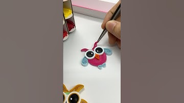 Quilling Fridge Magnet #owl #quilling  #art