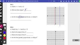 NOTES 1 4 2 Slopes of Parallel & Perpendicular Lines #2