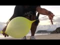 Yellow Punch Balloon 🎈 Blowing a Balloon at Sunrise on the Beach ft. Accidental Pop!!