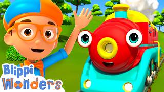 how does trains know where go brand new blippi blippi cartoon