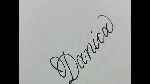 #byGeoLadyLetters Calligraphy Name Danica