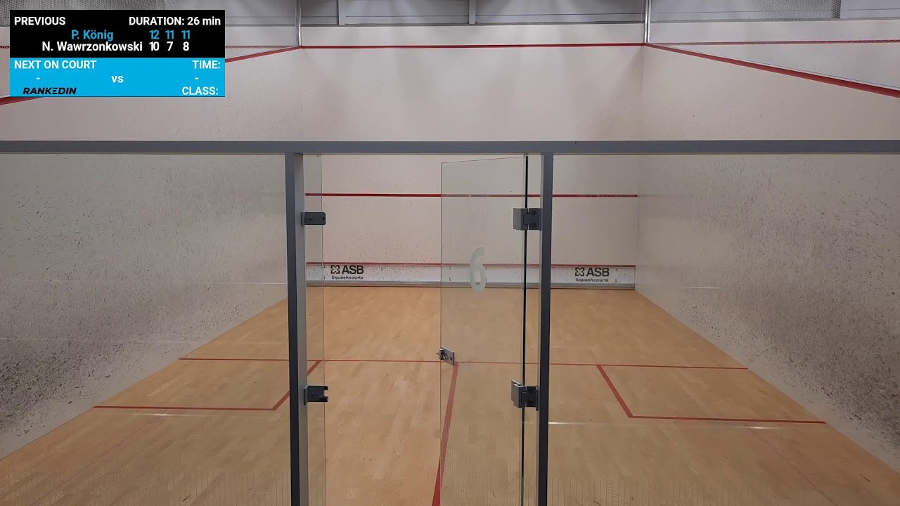 Court Bane 6 - Norgesmesterskap squash 2026 - Rankedin