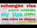 Schengen visa yours mistake and my tips for increase chance to get visa(Urdu_Hindi)