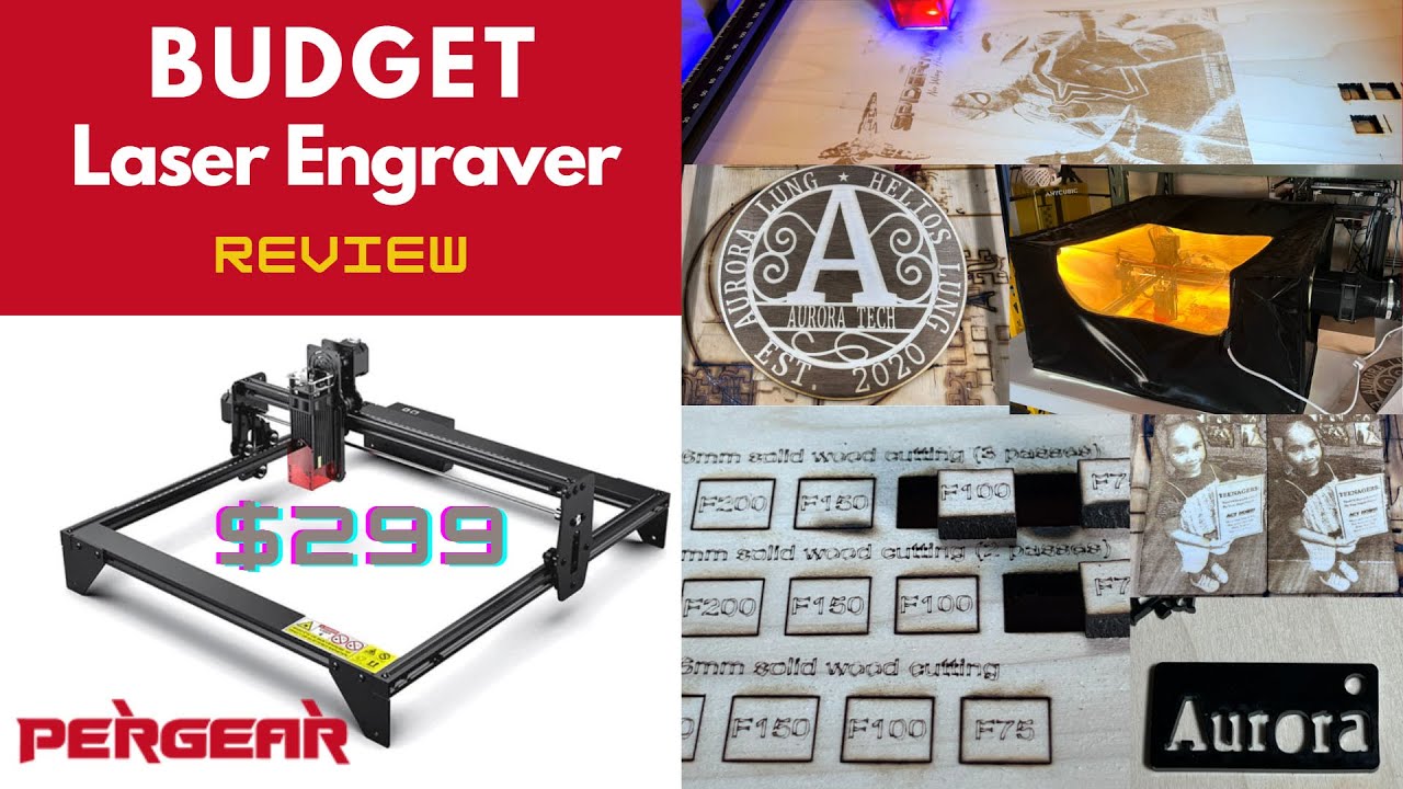 Budget Desktop Laser Engraver Review 299 Pergear L5 5W laser and my