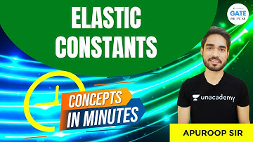 Elastic Constants | Concepts in Minutes | By Apuroop Sir