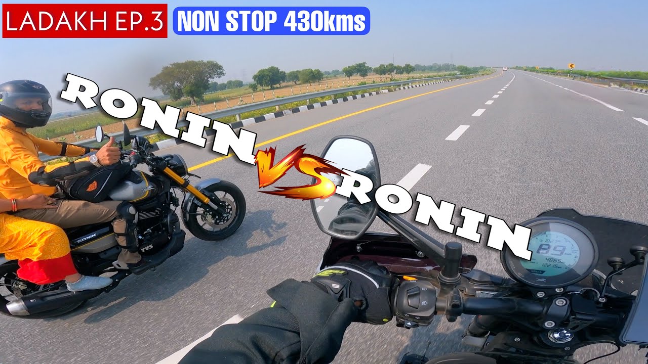 Jamshedpur to Leh Ladakh Ep.3 TVS RONIN 225cc | Non Stop 430kms | Bharatpur ke gaon me fans gaye😫