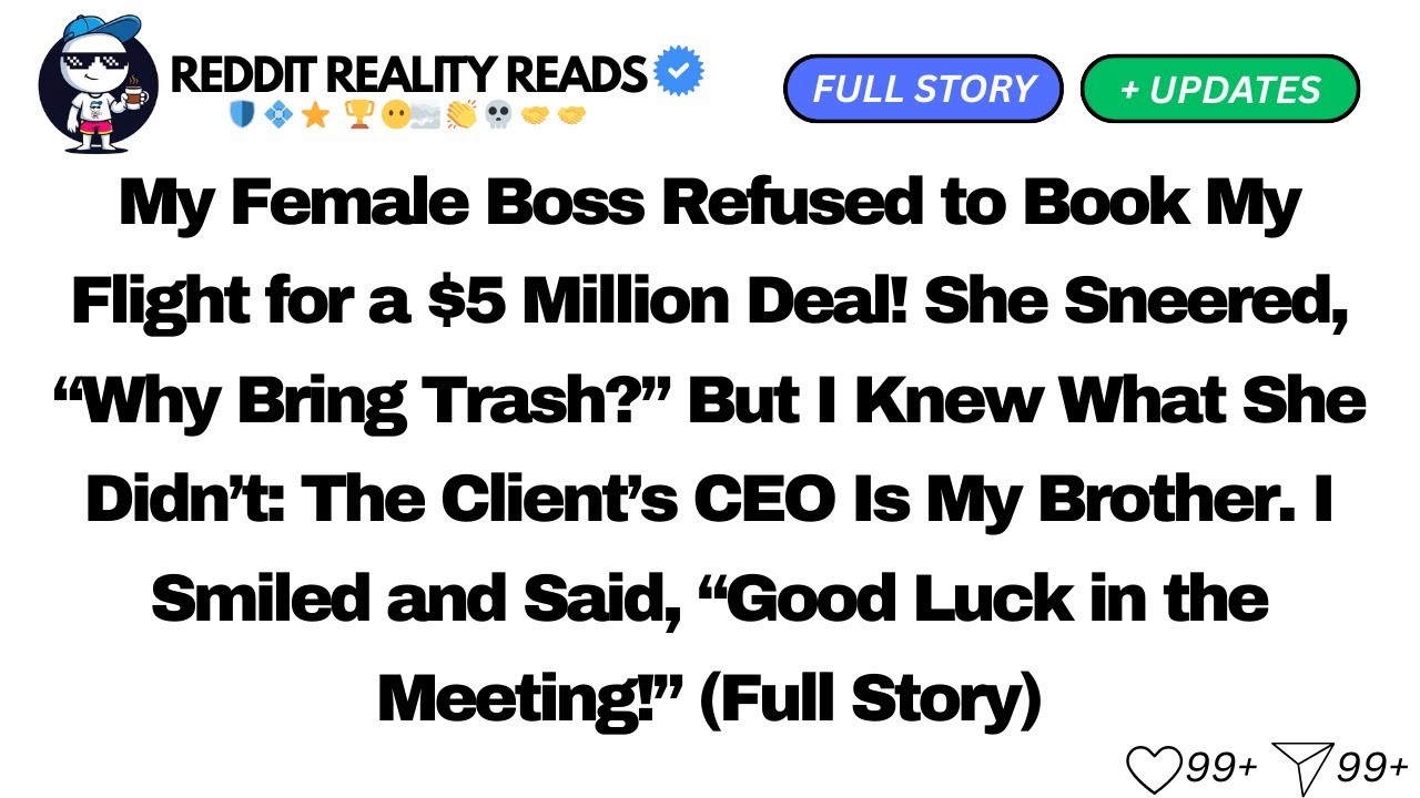 My Female Boss Refused to Book My Flight for a $5 Million Deal! She Sneered...(Full Story)