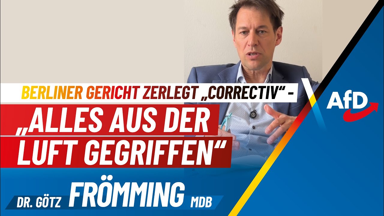 „Alles aus der Luft gegriffen“ - Berliner Gericht zerlegt „Correctiv“ total