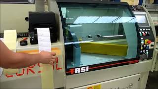Abbinata Spintore Cursal TRSI E Ø500 con scorniciatrice ed Etichettatrice presso Serramentista_223