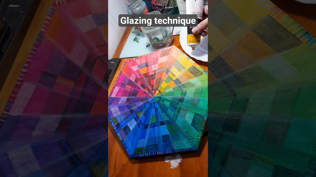 Transparent yellow over other colours