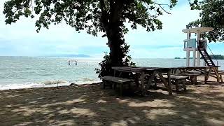 Deep Sleep relaxing waves and wind sounds with beach front background