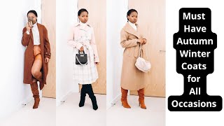 Top 5 Must Have Autumn Winter Coats for All Occasions | My Favourite Winter Coats | Lucywachowe