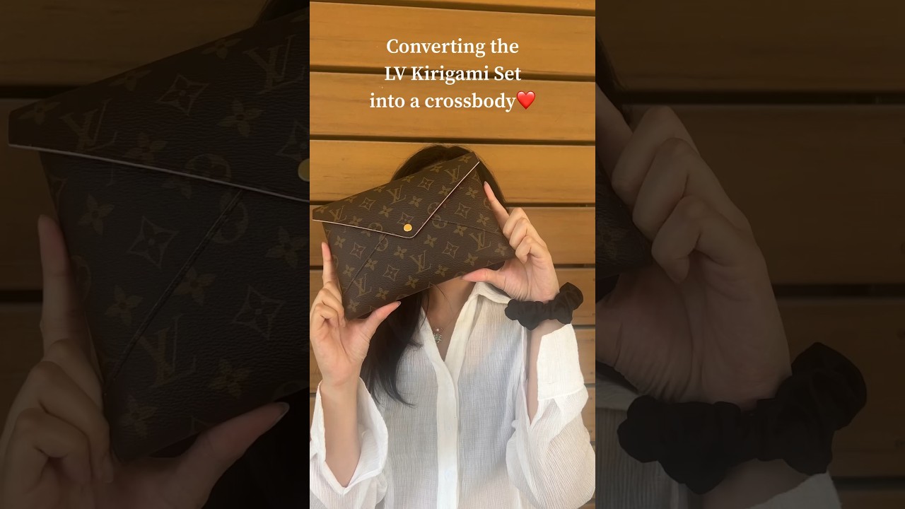 How To Turn Louis Vuitton Kirigami Into Crossbody Bag👜