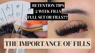 The importance of lash extensions 2 week fills lash artist tips