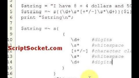 Perl Tutorial 123 - Regex: x Modifier - Add Comments