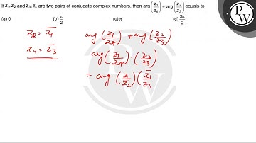 If \( z_{1}, z_{2} \) and \( z_{3}, z_{4} \) are two pairs of conjugate complex numbers, then \(...