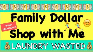 Family Dollar Shop with Me//HIDDEN CLEARANCE LAUNDRY ITEMS!?!?//7items for $6.85//#shopwithme