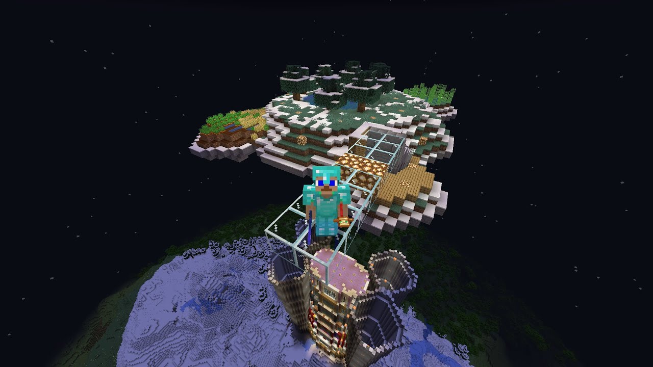 I built a floating island in Hardcore Minecraft, Episode 9 - YouTube