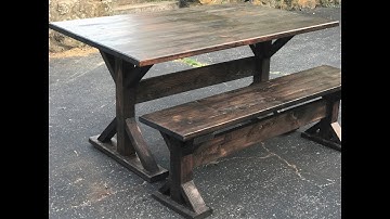 How to build a Trestle Farmhouse Table