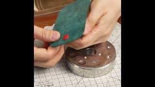 WUTA Bull Leather Covered Snap Buttons #wutatools #handmade #leathercompany #diy