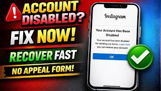 Instagram Disabled Account Recovery | Fix Suspended Account (2026 Method)